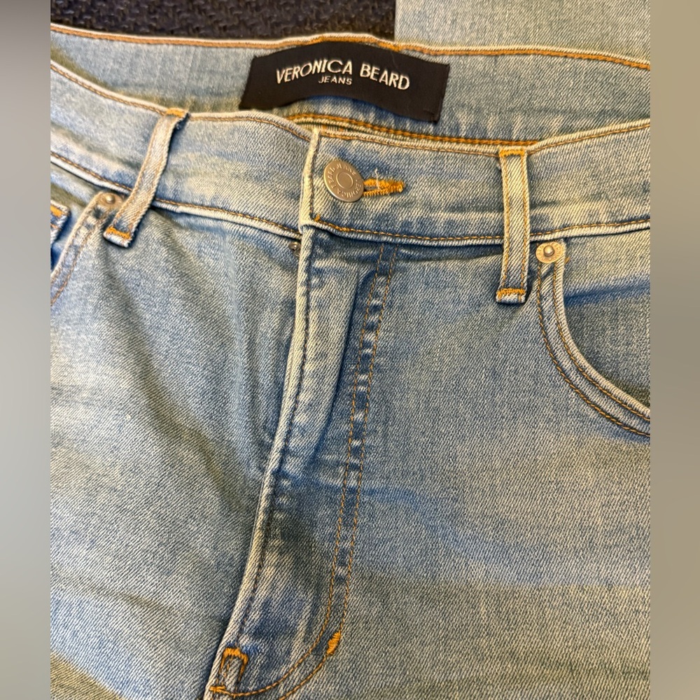 Veronica Beard Cameron High Rise Bootcut Light Wash Jeans - Picture 4 of 5
